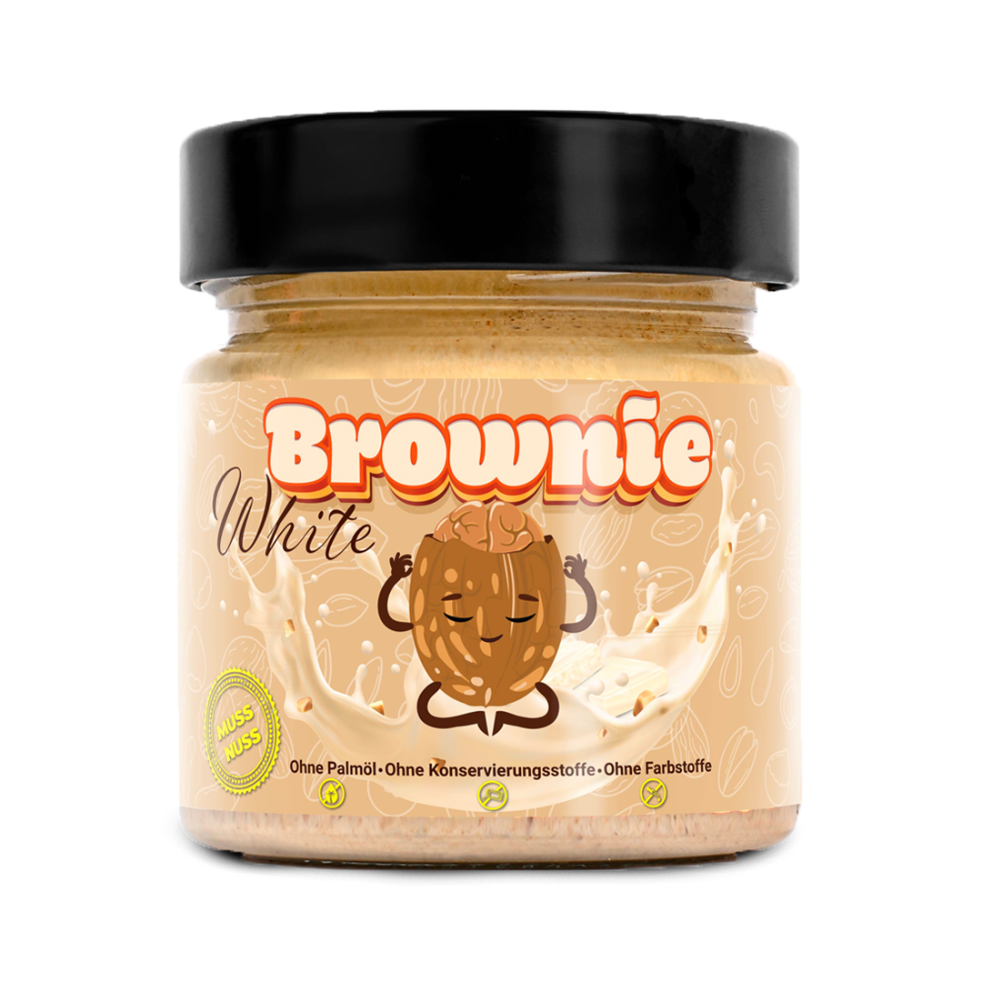 Nussbutter - Brownie White (weisse Schokolade), 250g