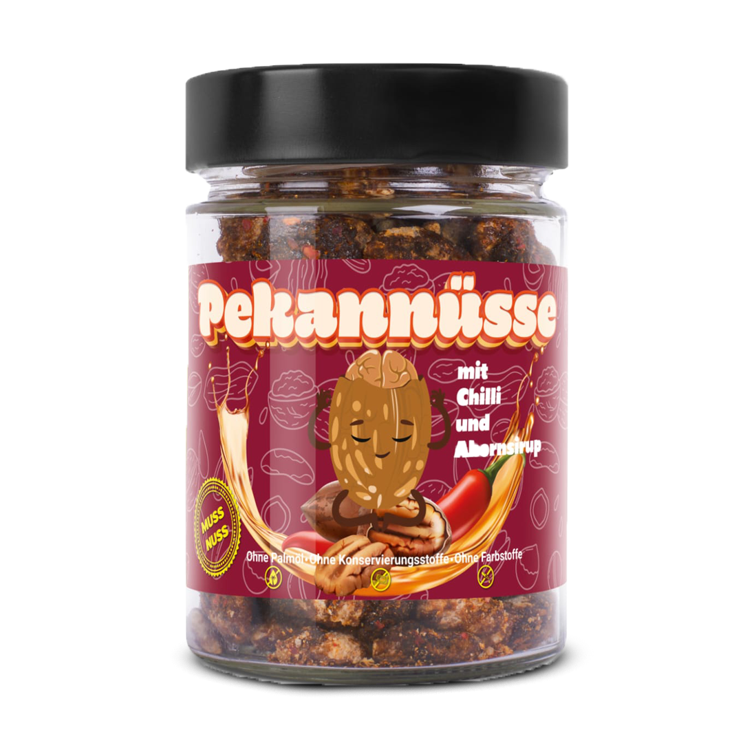 Pekannüsse mit Ahornsirup & Chilli, 150g